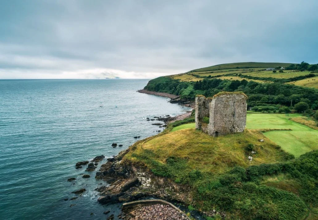 Minard Castle, Ireland, UK.