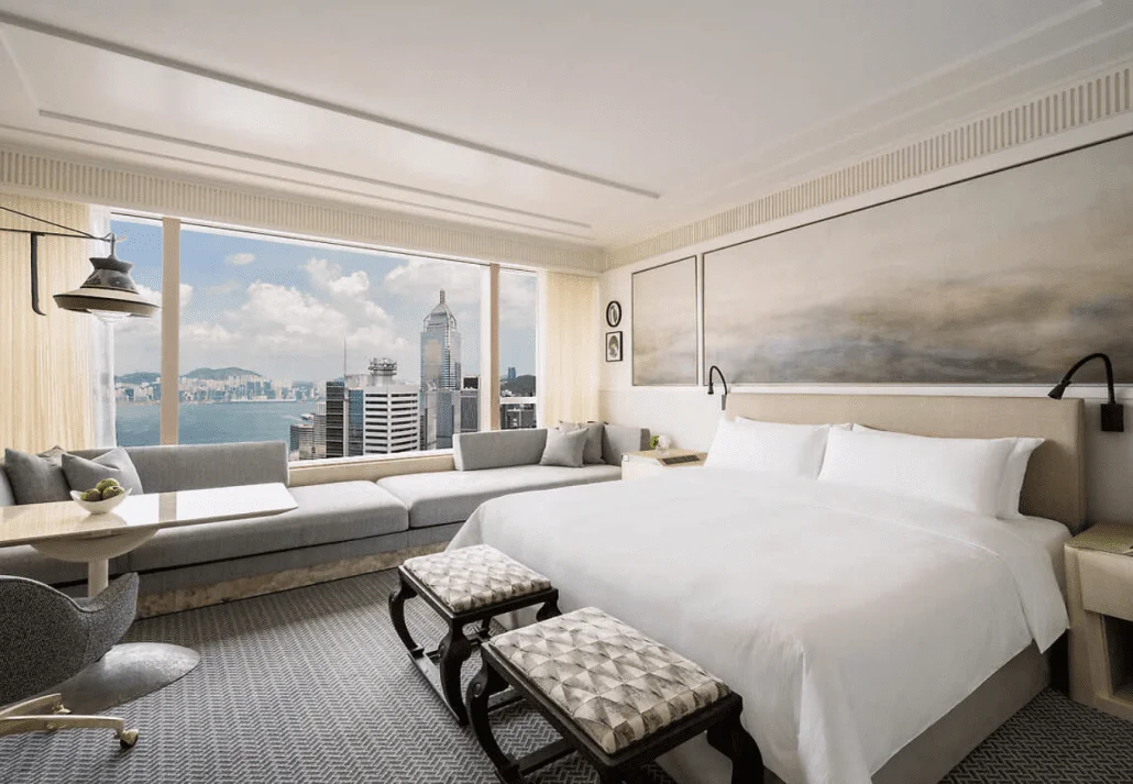Island Shangri-La's Hotel Room, in Hong Kong.