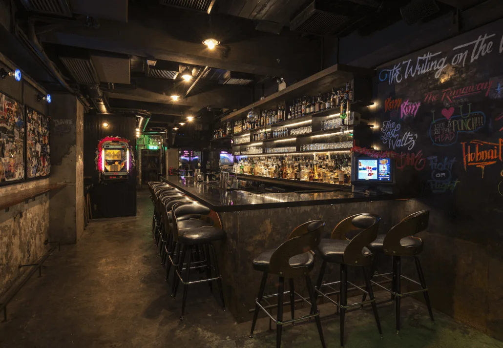 The Pontiac bar in Hong Kong.