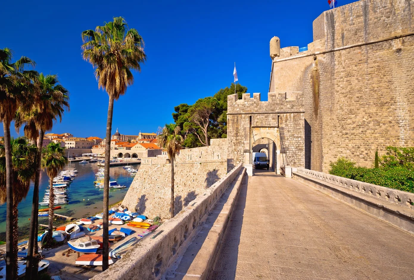 The Ploče Gate, in Dubrovnik.