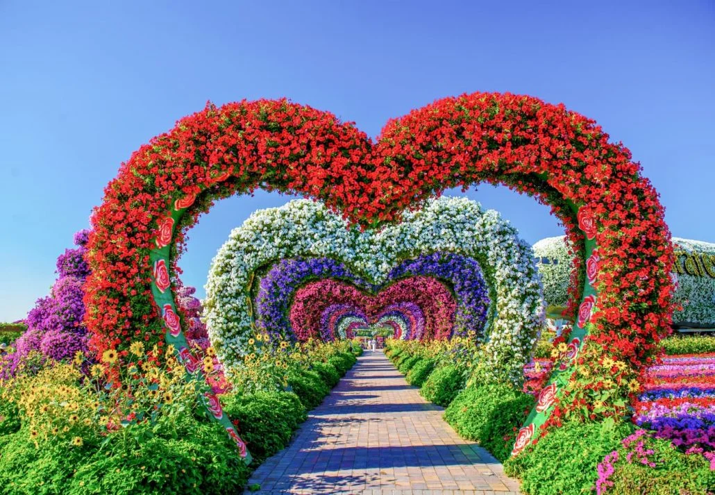 Dubai Miracle Garden - Heart Tunnel