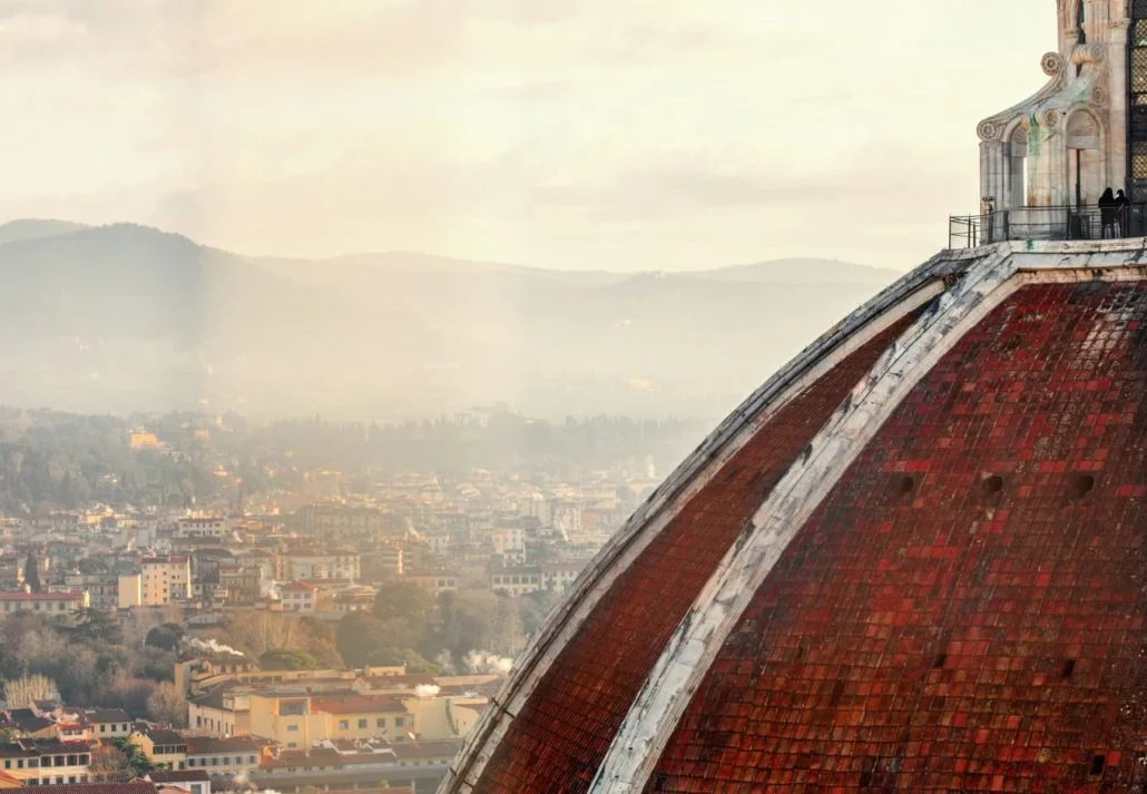 The dome of the Cathedral of Santa Maria del Fiore, Florence, Italy.