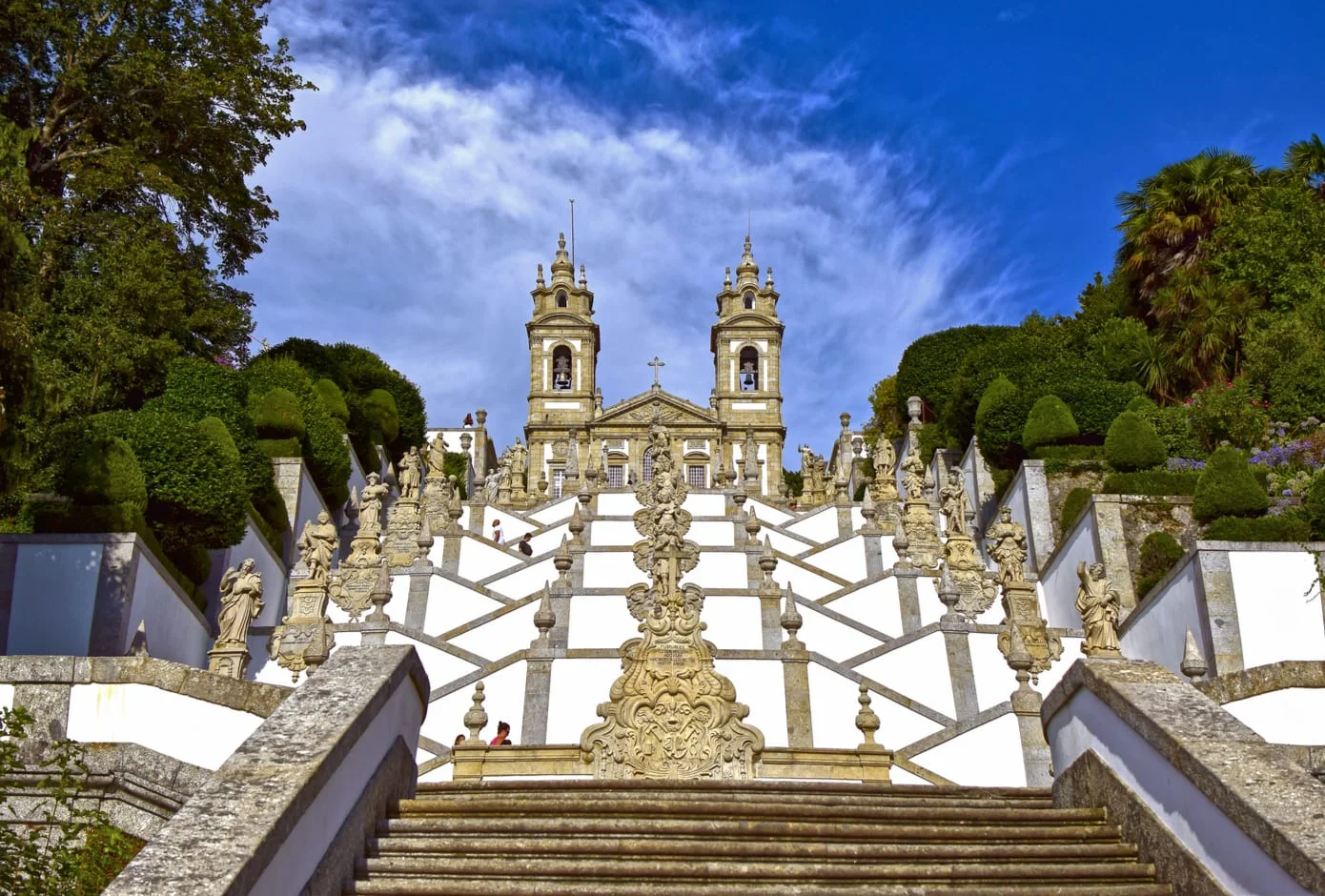 Bom Jesus do Monte Sanctuary located in Braga, Portugal 