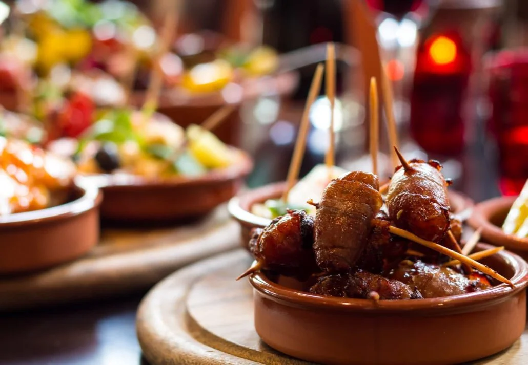 Spanish tapas selection.
