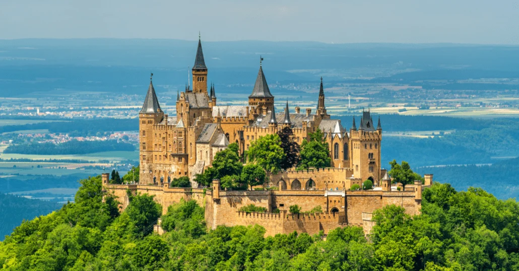 view of Hohenzollern Castle in germany