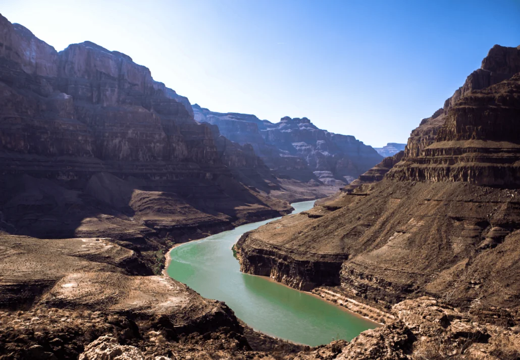  Scenic shot of the Colorado River in the Grand Canyon, Arizona