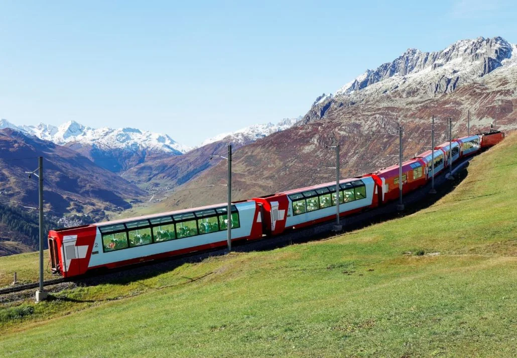 Train Travel Through Europe - Glacier Express