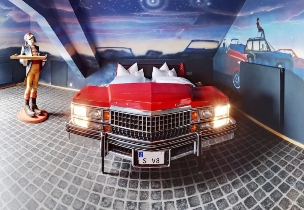Unusual hotels around the world - V8 Hotel Motorworld Region Stuttgart