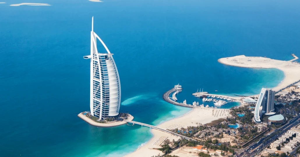 View of Dubai Burj Al Arab