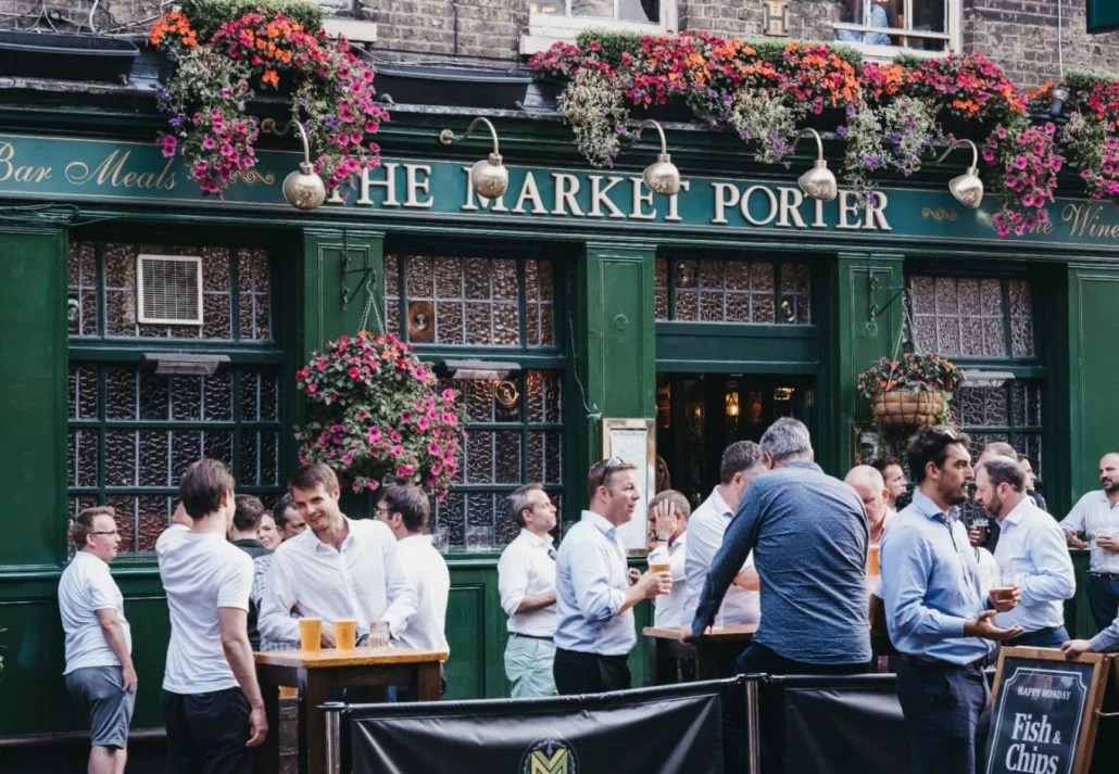 Best pubs in London - The Market Porter pub, in London, UK.