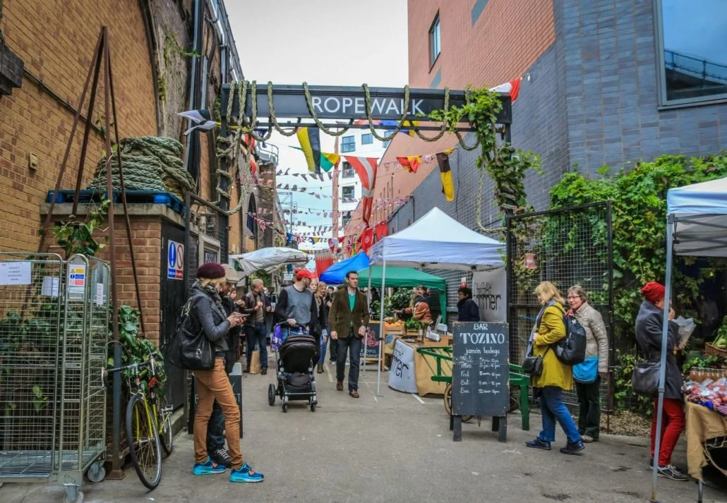 Hidden Gems In London - Maltby Street Market, London, England.