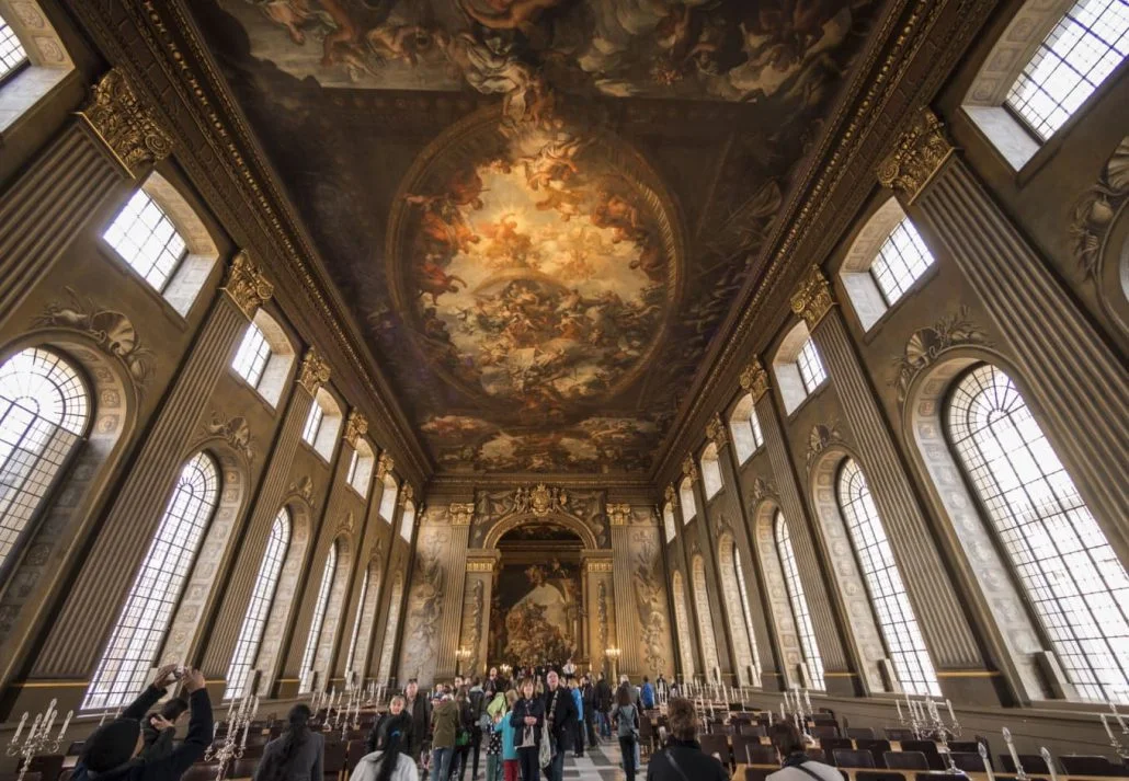Hidden Gems In London - The Painted Hall At The Old Royal Naval College, London, England.