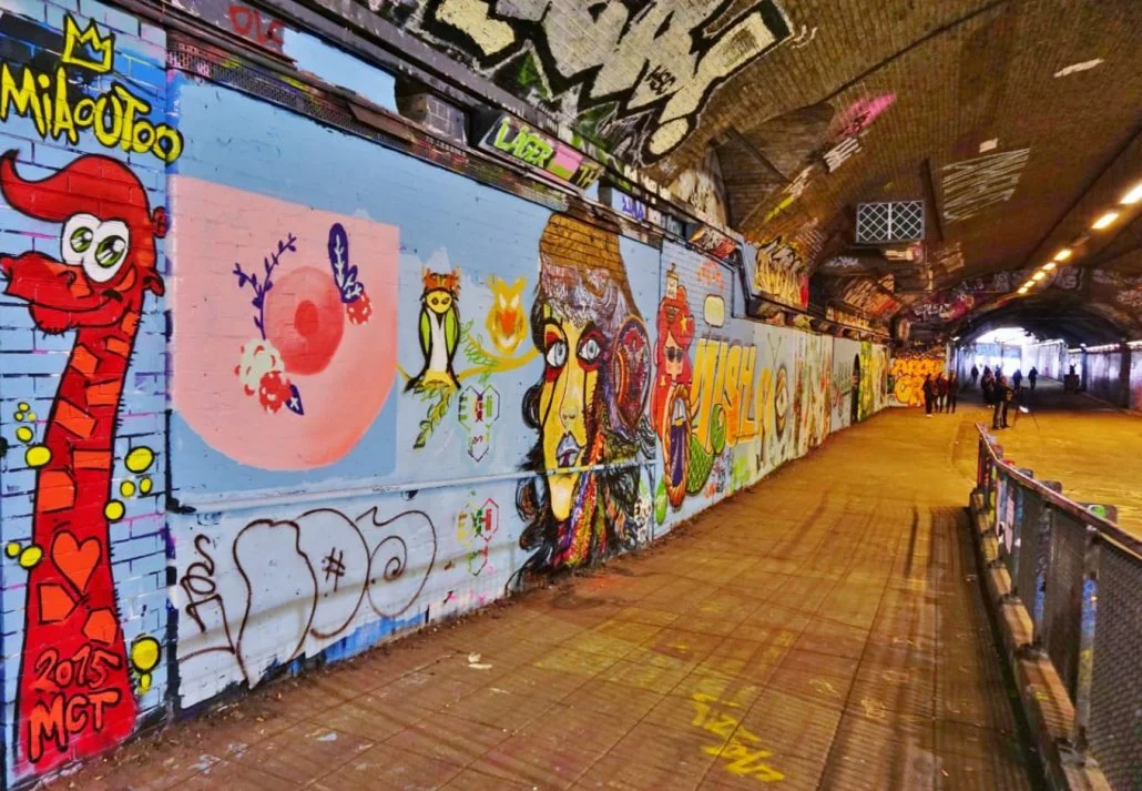 Hidden Gems In London - London's longest legal graffiti wall.