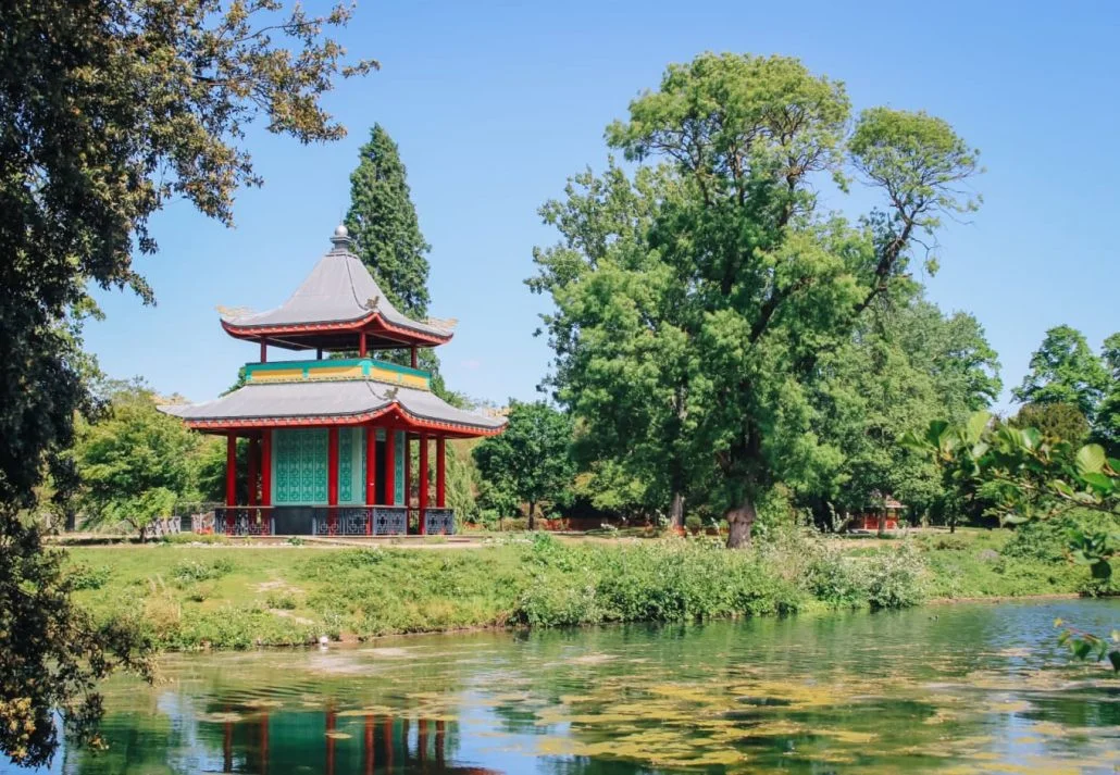 Parks in London - The Chinese Pagoda of the Victoria Park, in London, England.