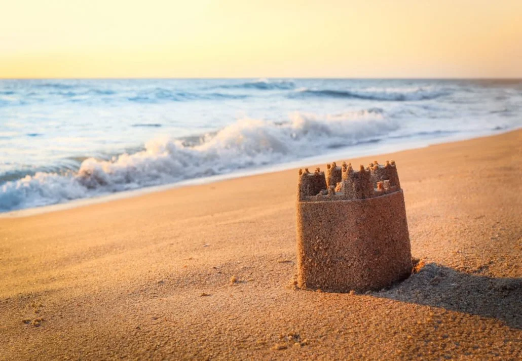 a sand castle
