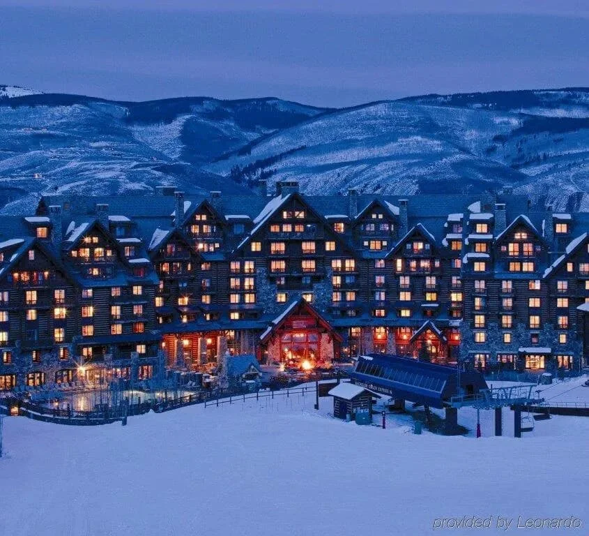 The Ritz-Carlton, Bachelor Gulch in Colorado at nightime