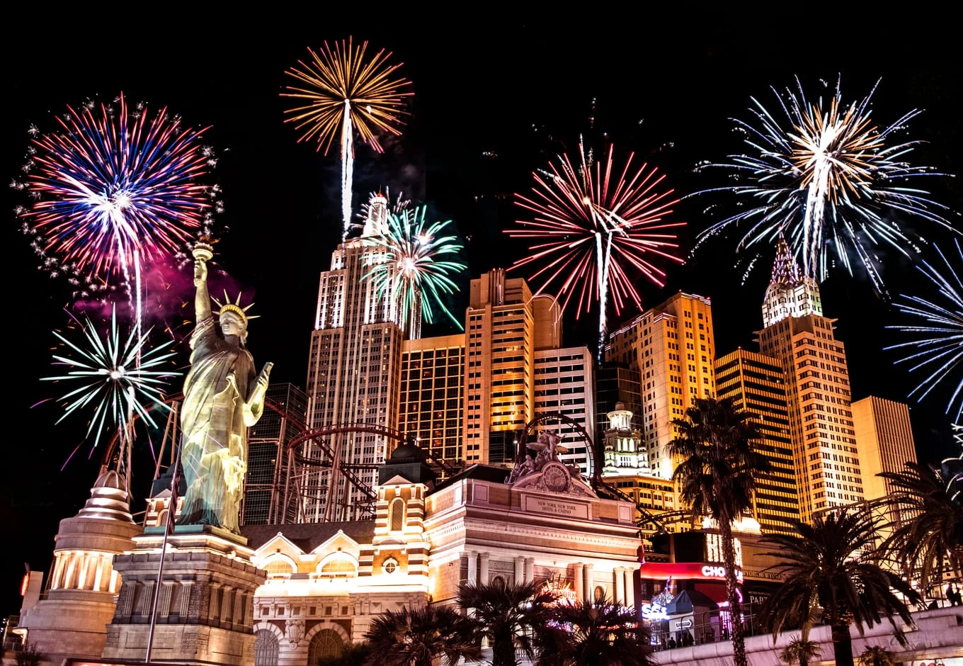 Las Vegas Strip fireworks