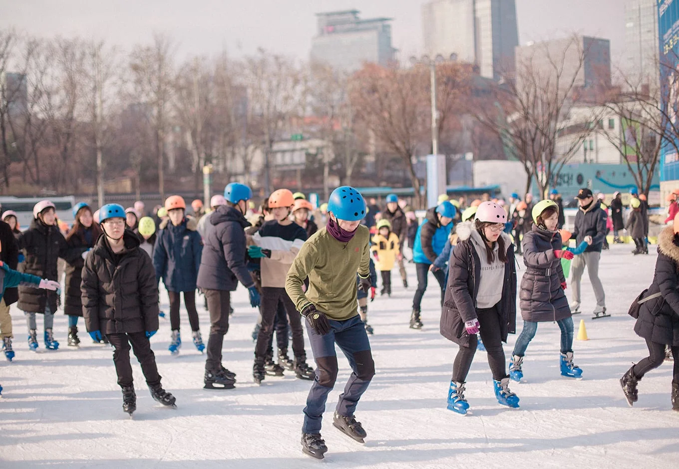 Ice Skating at Riverbank State Park in New York in 2020