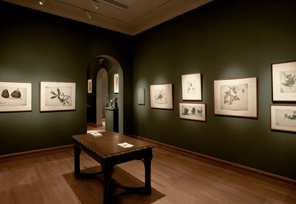 Exhibition space of the The Charles Hosmer Morse Museum of American Art 