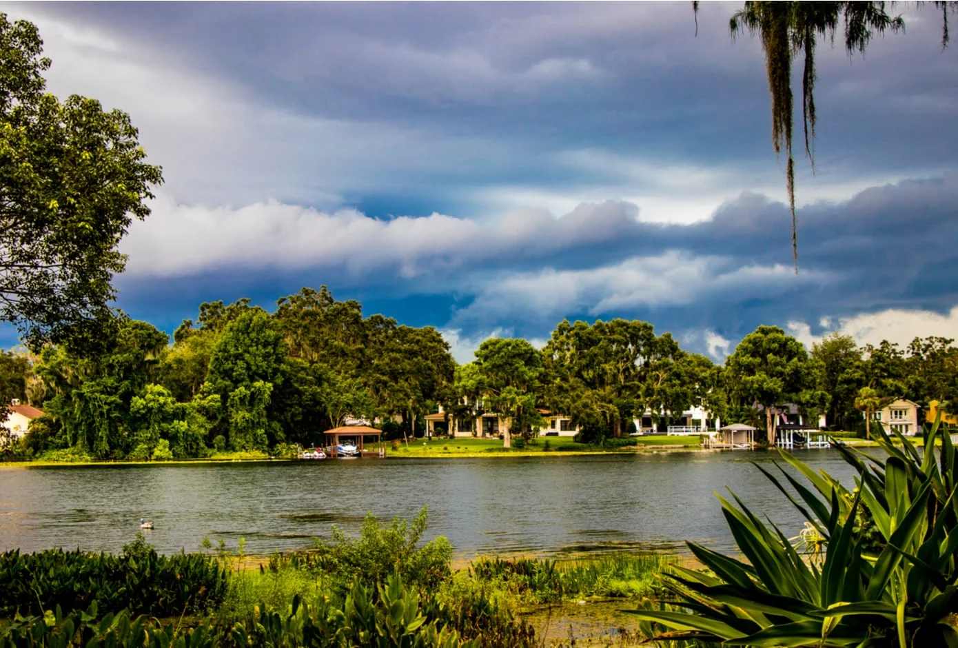 View of the Kraft Gardens in Winter Park, Florida. 